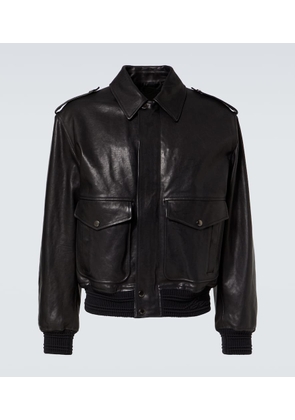 Burberry Leather bomber jacket