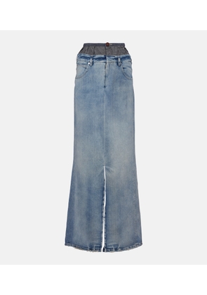 Maison Margiela Four Stitches denim maxi skirt