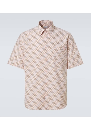 Burberry Burberry Check cotton bowling shirt