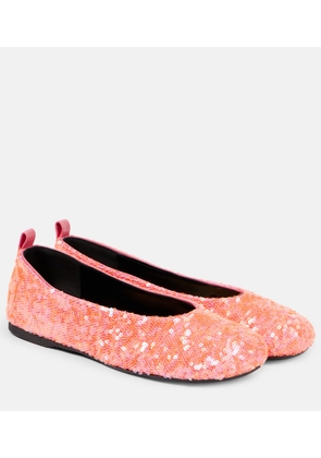 JW Anderson Sequined ballet flats