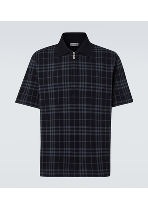 Burberry Burberry Check cotton-blend polo shirt