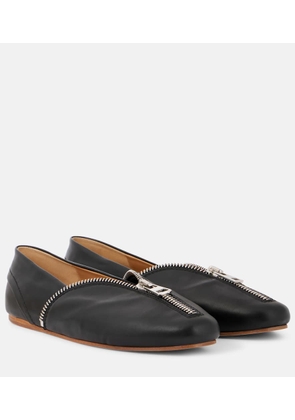 JW Anderson Biker leather ballet flats