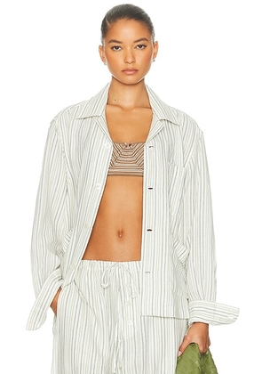 BODE Electric Light Long Sleeve Shirt in Yellow - Yellow. Size L (also in M, S, XS).