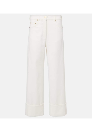 'S Max Mara Cervia cropped mid-rise wide-leg jeans