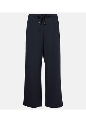 'S Max Mara Argenta wool crepe gabardine straight pants