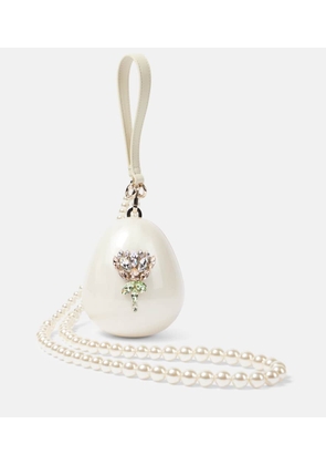 Simone Rocha Egg Micro embellished clutch