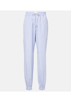 The Attico Striped cotton pajama pants