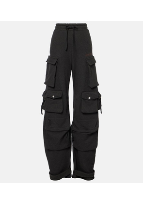 The Attico Cotton fleece cargo pants