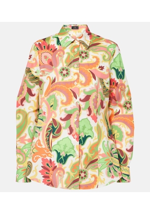 Etro Paisley cotton-blend poplin shirt