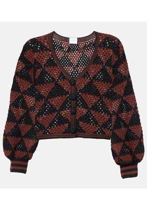 Anna Kosturova Malia crochet cotton cardigan