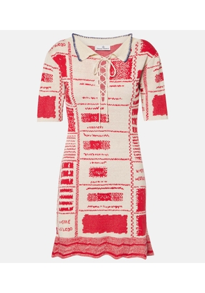 Vivienne Westwood Checked hemp and cotton minidress