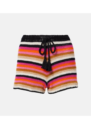 Anna Kosturova Summer cotton crochet shorts