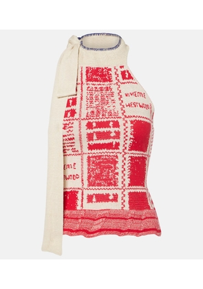Vivienne Westwood Checked hemp and cotton top