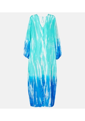 Anna Kosturova Ombre silk maxi dress