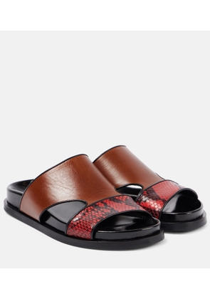 Dries Van Noten Leather slides