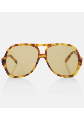 Chloe Logo aviator sunglasses