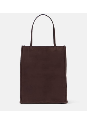 The Row To Go Small suede tote bag