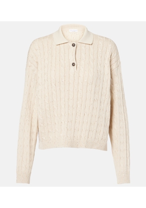 Brunello Cucinelli Cable-knit cotton-blend sweater