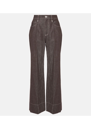 Brunello Cucinelli Mid-rise wide-leg jeans