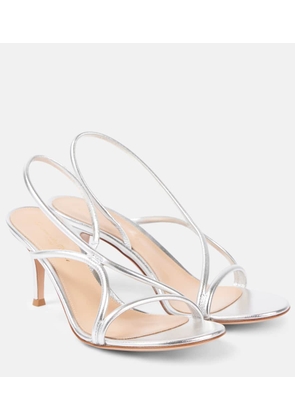 Gianvito Rossi Cage 70 metallic leather sandals