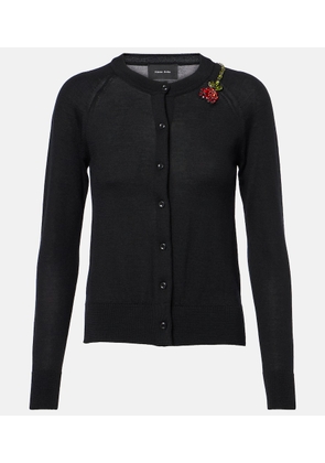 Simone Rocha Embellished wool and silk cardigan