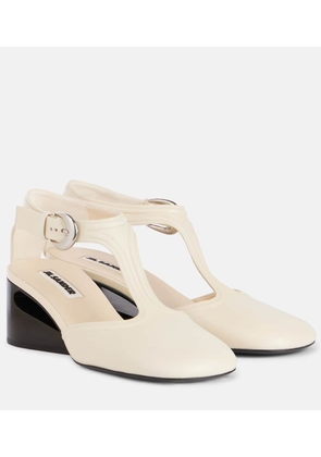 Jil Sander Leather Mary Jane pumps