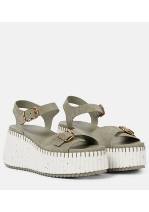 Chloe Nama suede platform sandals