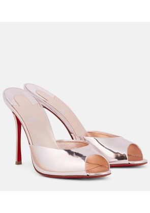 Christian Louboutin Me Dolly 100 mirrored leather mules
