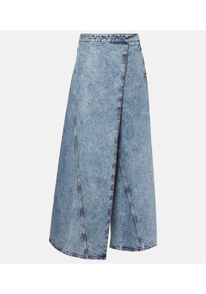 Alaia Wide-leg wrap jeans