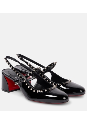 Christian Louboutin Janispikes 55 patent leather Mary Jane pumps