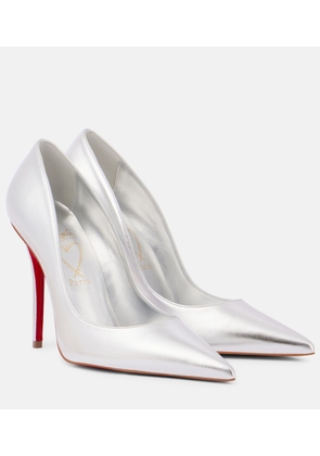Christian Louboutin Miss Z 100 metallic leather pumps