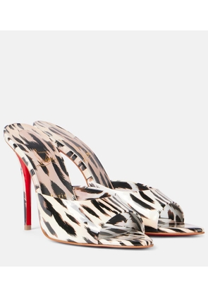Christian Louboutin Miss Z 100 patent leather mules