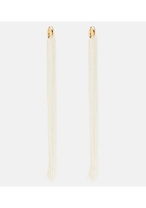 Jil Sander Fringed hoop earrings