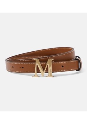 Max Mara Logo leather belt