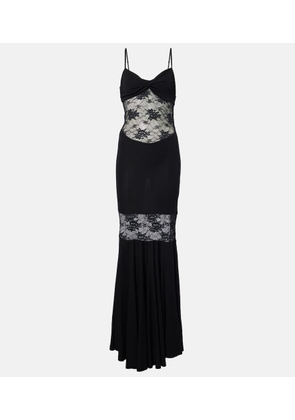 Nina Ricci Paneled lace gown