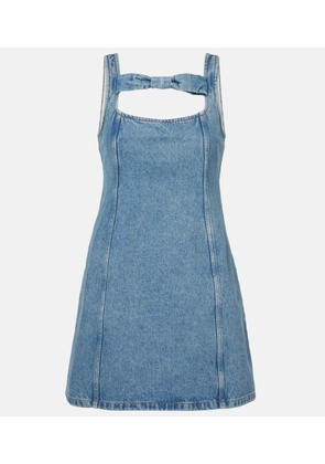 Nina Ricci Bow-detail denim minidress