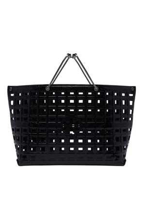 Tory Burch Croco Embossed Ella Market Handbag