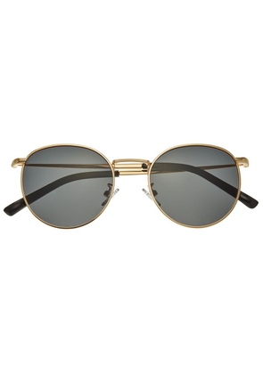 Simplify Unisex Gold Tone Round Sunglasses SSU128-C1