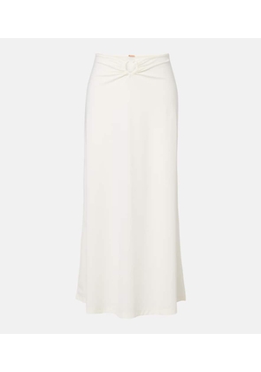 Johanna Ortiz Gathered midi skirt