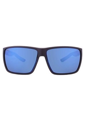 Costa Del Mar RINCON II Blue Mirror Polarized Polycarbonate Square Mens Sunglasses 6S9121 912103 64