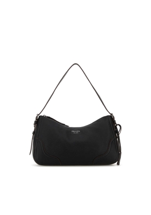 Prada Black Leather Shoulder Bag