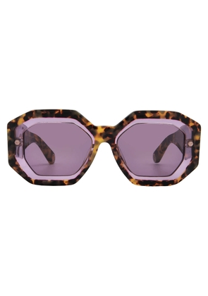 Philipp Plein Violet Geometric Ladies Sunglasses SPP098M 0778 53