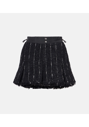 Sacai Striped tweed shorts
