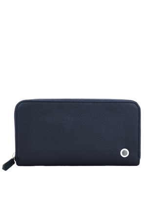 Bvlgari Blue Leather Zip Wallet