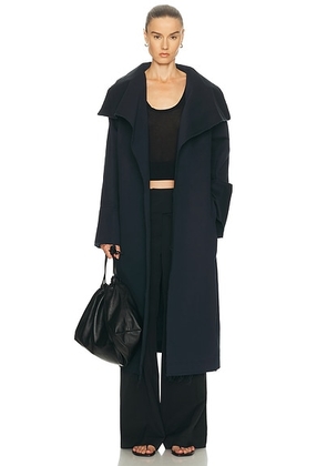 Aya Muse Undone Edge Trench Coat in Midnight - Navy. Size L (also in XS, S, M).