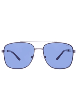 Guess Factory Blue Navigator Mens Sunglasses GF0206 08V 58