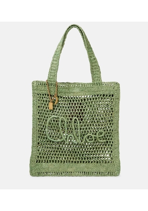 Chloe Summer Banana braided tote bag