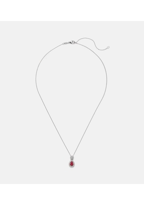 Bucherer Fine Jewellery Classics 18kt white gold pendant necklace with ruby