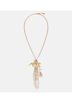 Chloe Chloe Shells embellished pendant necklace