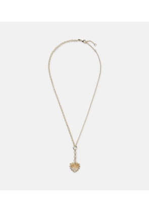 FoundRae Love 18kt gold necklace with diamonds